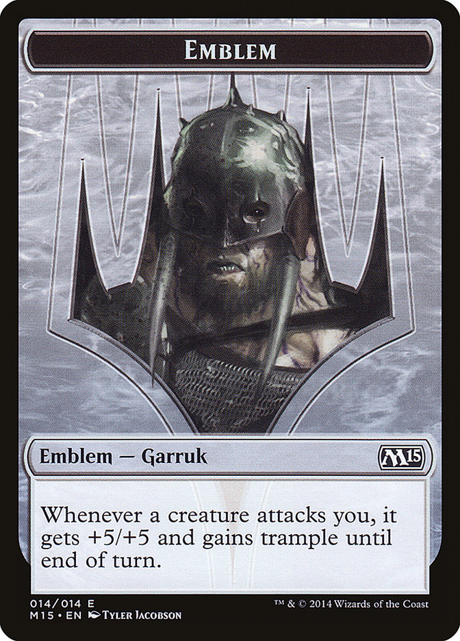 Garruk, Apex Predator Emblem [Magic 2015 Tokens] | Chromatic Games