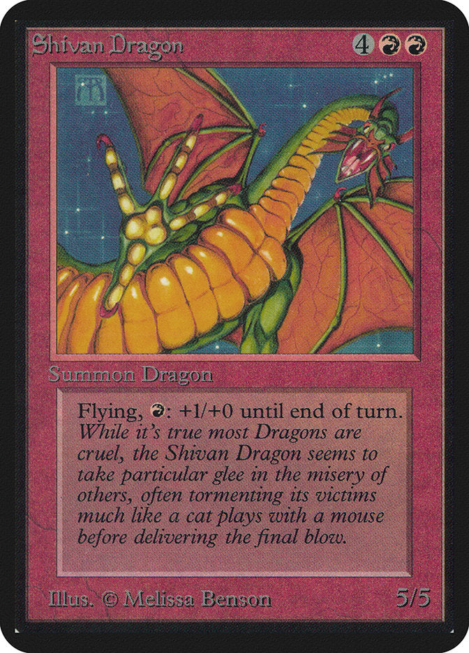 Shivan Dragon [Alpha Edition] | Chromatic Games