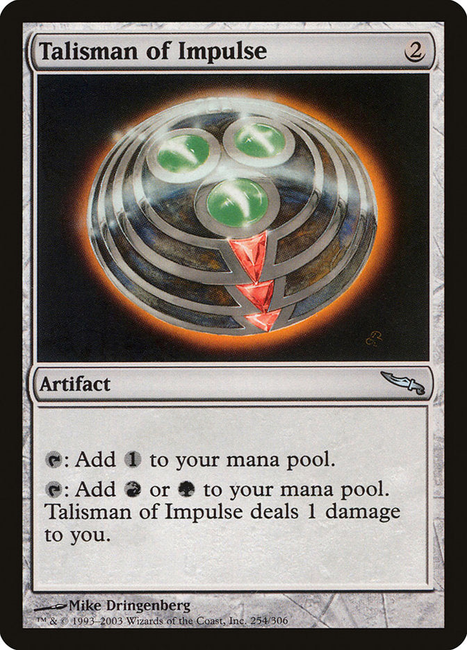 Talisman of Impulse [Mirrodin] | Chromatic Games