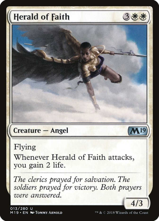 Herald of Faith [Core Set 2019] | Chromatic Games