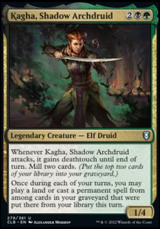 Kagha, Shadow Archdruid [Commander Legends: Battle for Baldur's Gate] | Chromatic Games