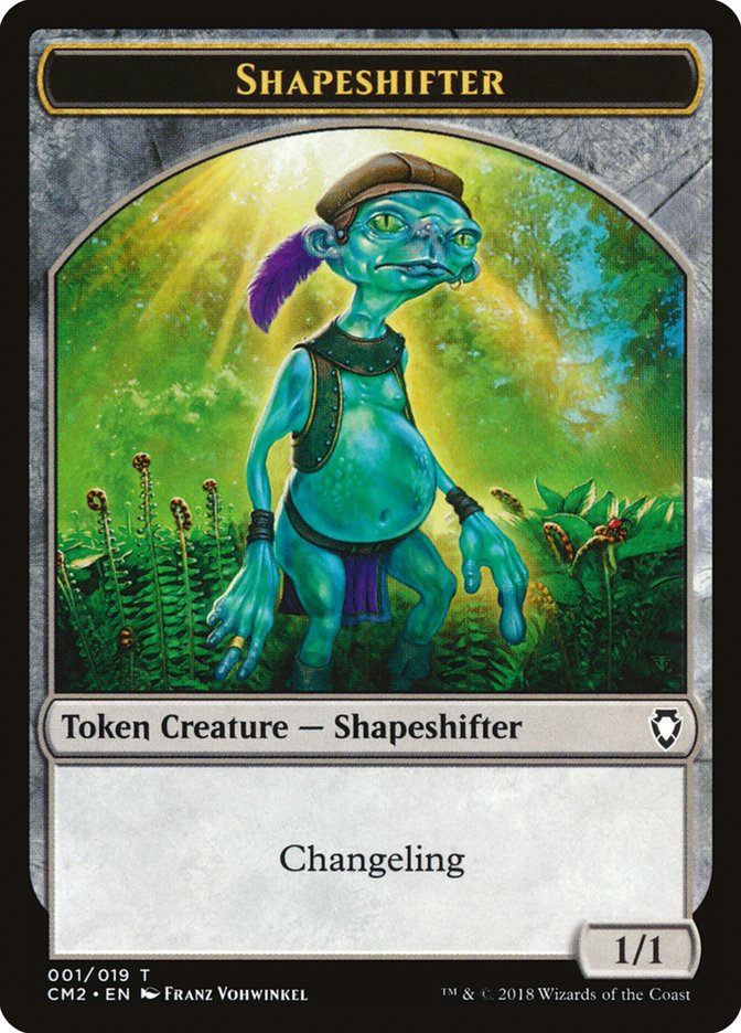 Shapeshifter Token [Commander Anthology Volume II Tokens] | Chromatic Games