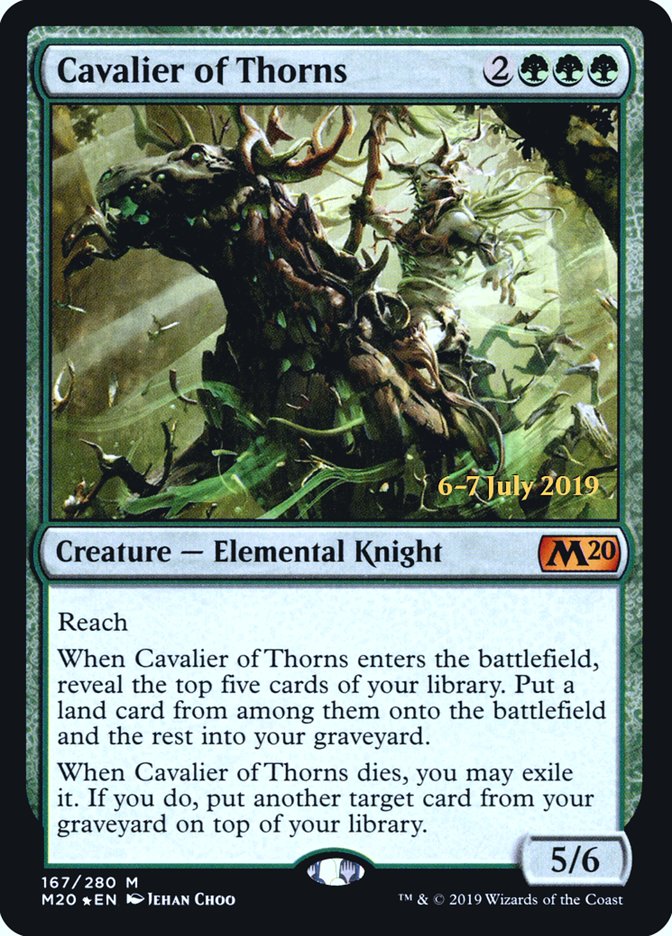 Cavalier of Thorns [Core Set 2020 Prerelease Promos] | Chromatic Games