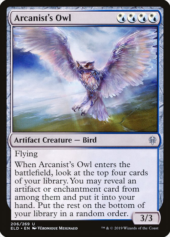 Arcanist's Owl [Throne of Eldraine] | Chromatic Games