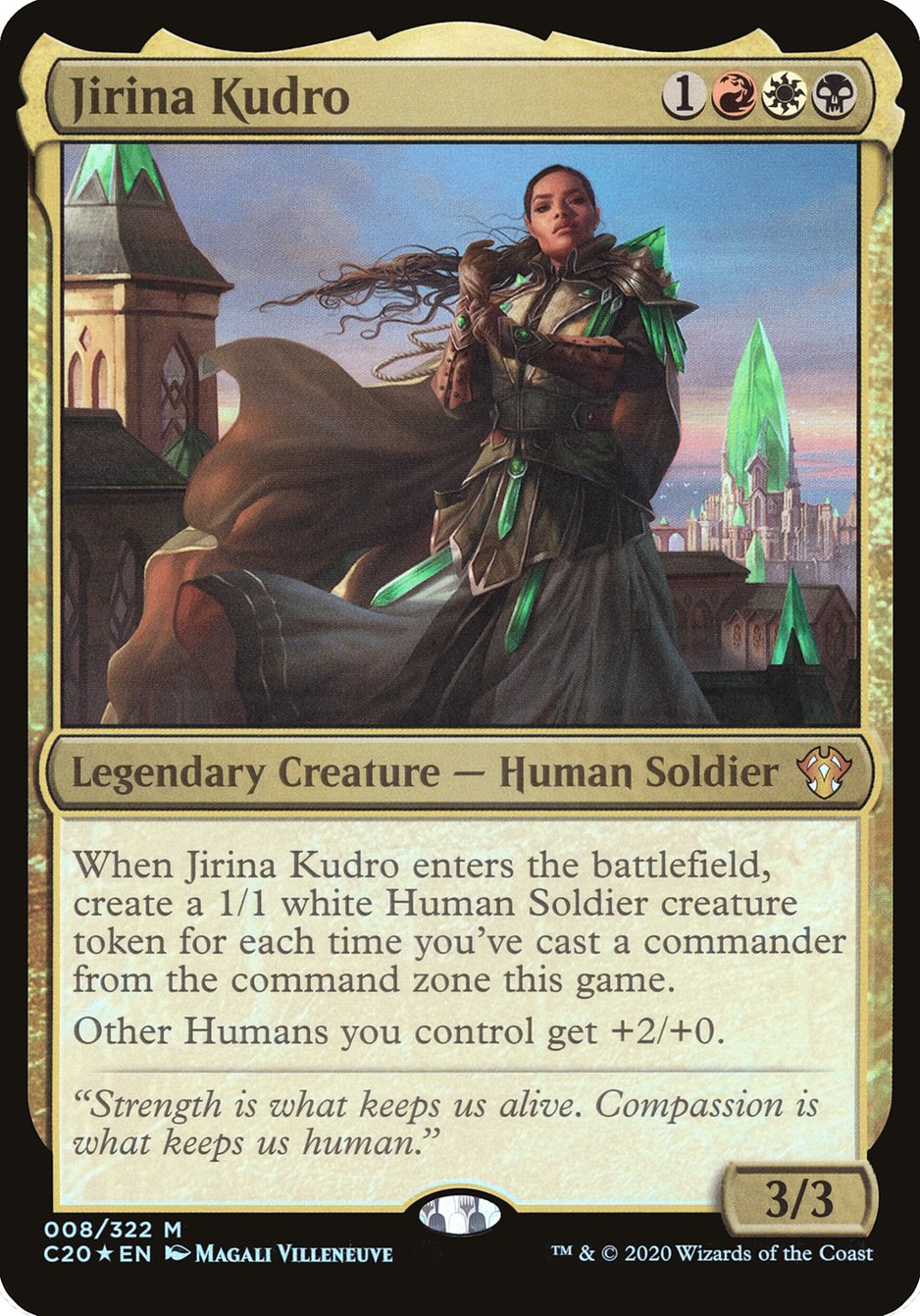 Jirina Kudro (Oversized) [Commander 2020 Oversized] | Chromatic Games