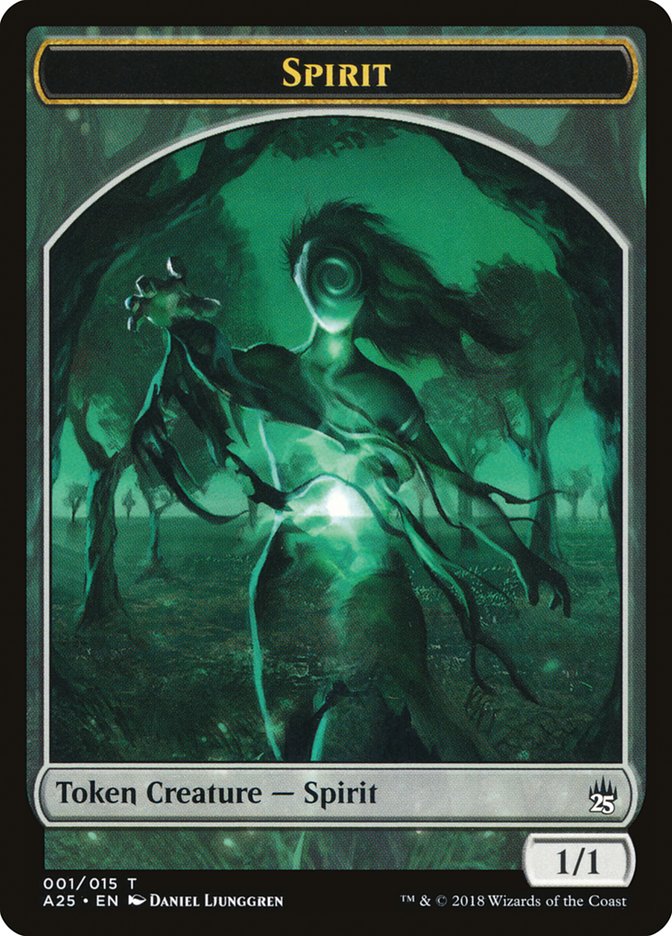 Spirit Token (001/015) [Masters 25 Tokens] | Chromatic Games