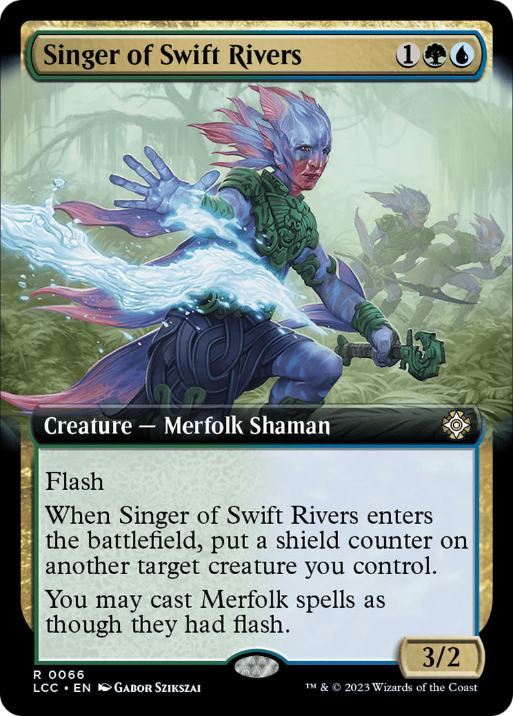 Singer of Swift Rivers (Extended Art) [The Lost Caverns of Ixalan Commander] | Chromatic Games