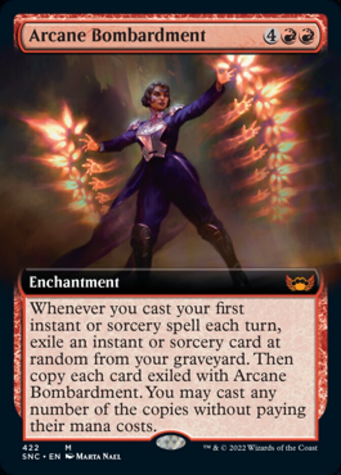 Arcane Bombardment (Extended Art) [Streets of New Capenna] | Chromatic Games