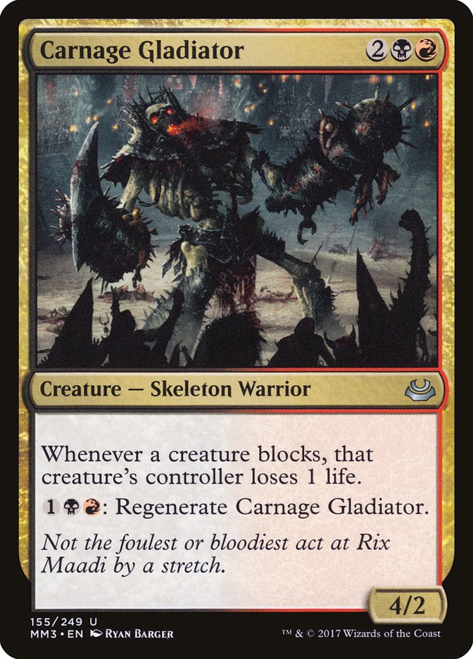 Carnage Gladiator [Modern Masters 2017] | Chromatic Games