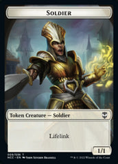 Soldier (09) // Cat Beast Double-Sided Token [Streets of New Capenna Commander Tokens] | Chromatic Games