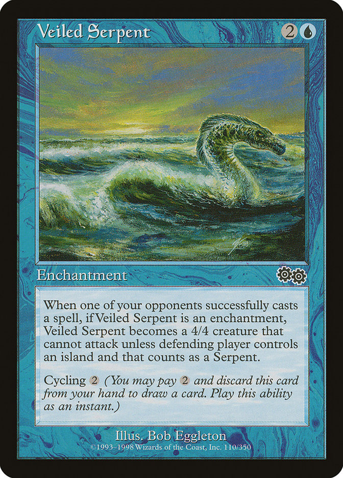 Veiled Serpent [Urza's Saga] | Chromatic Games