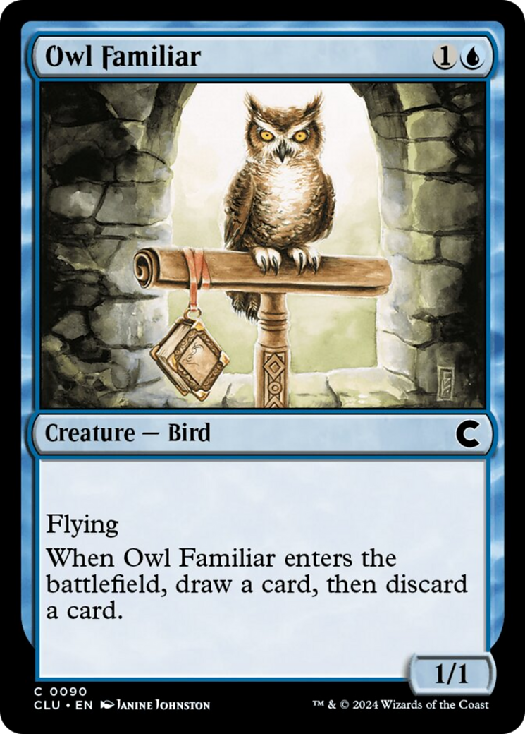 Owl Familiar [Ravnica: Clue Edition] | Chromatic Games