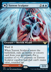 Torrent Sculptor // Flamethrower Sonata (Extended Art) [Strixhaven: School of Mages] | Chromatic Games