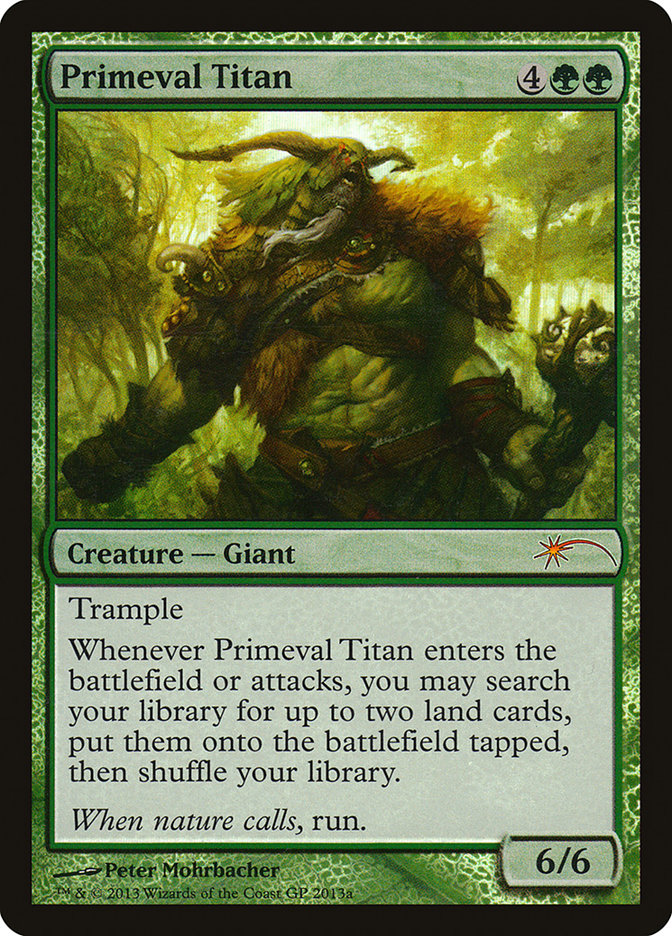 Primeval Titan (Grand Prix) [Grand Prix Promos] | Chromatic Games