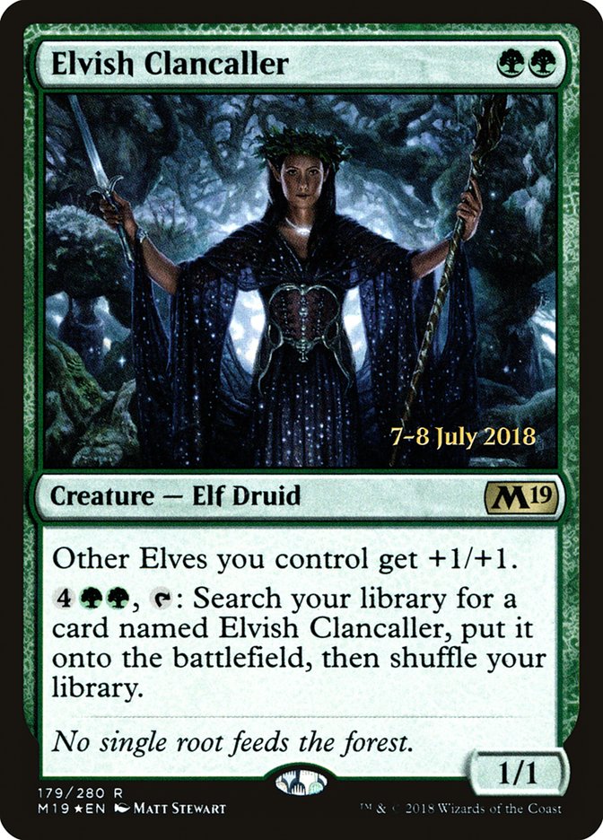 Elvish Clancaller [Core Set 2019 Prerelease Promos] | Chromatic Games