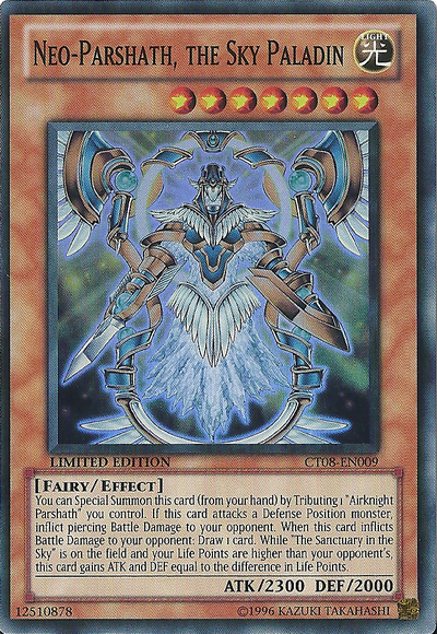 Neo-Parshath, The Sky Paladin [CT08-EN009] Super Rare | Chromatic Games