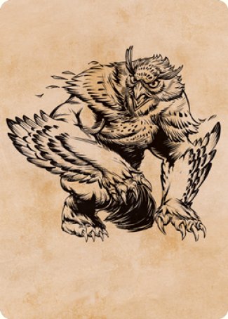 Owlbear (Showcase) Art Card [Dungeons & Dragons: Adventures in the Forgotten Realms Art Series] | Chromatic Games