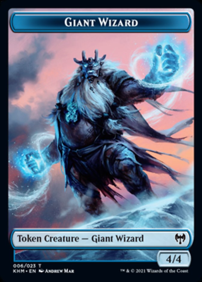 Giant Wizard Token [Kaldheim Tokens] | Chromatic Games