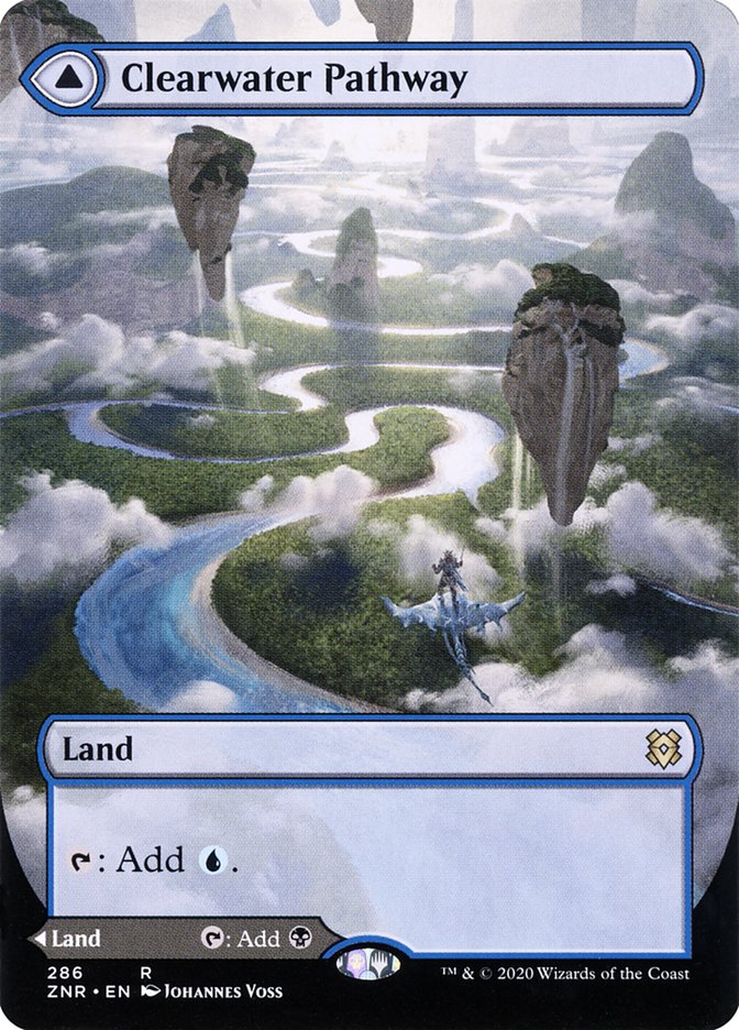 Clearwater Pathway // Murkwater Pathway (Borderless Alternate Art) [Zendikar Rising] | Chromatic Games