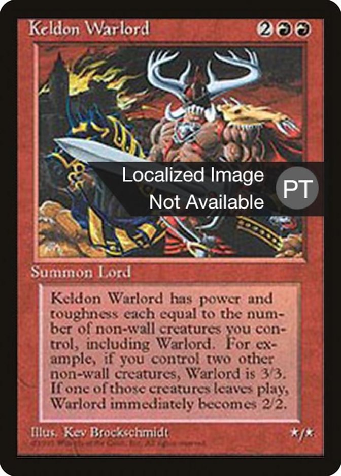 Keldon Warlord [Fourth Edition (Foreign Black Border)] | Chromatic Games