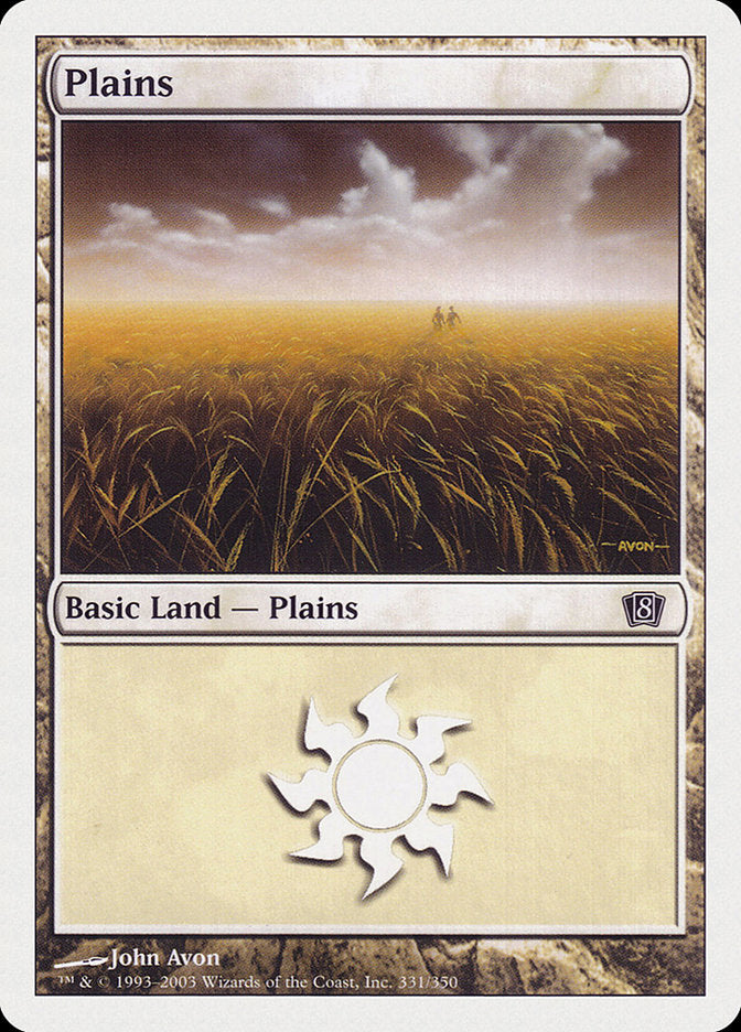 Plains (331) [Eighth Edition] | Chromatic Games