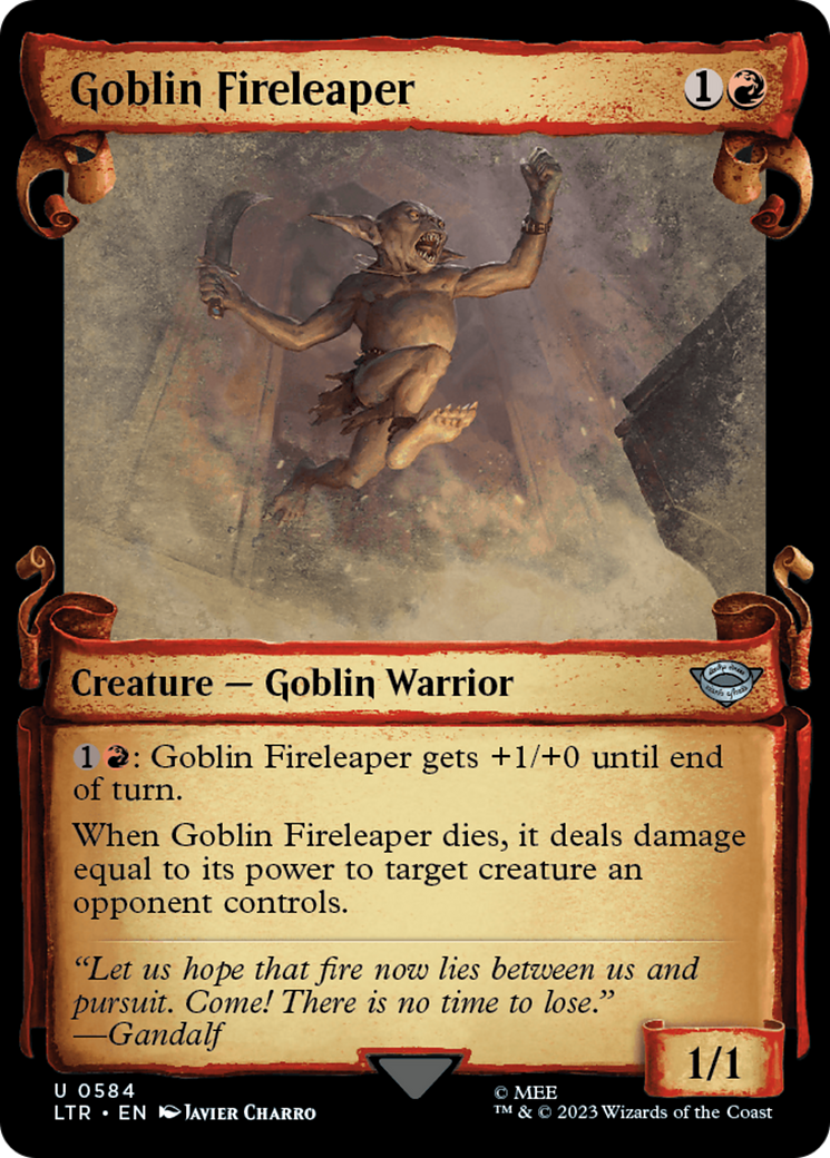 Goblin Fireleaper [The Lord of the Rings: Tales of Middle-Earth Showcase Scrolls] | Chromatic Games