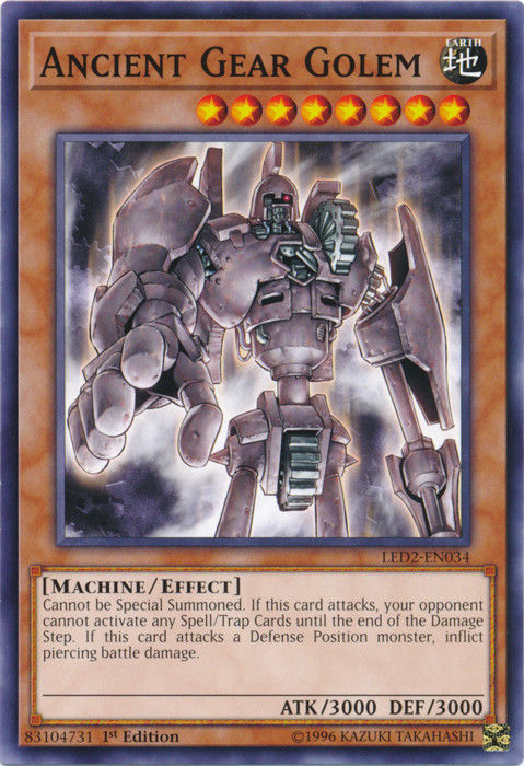 Ancient Gear Golem [LED2-EN034] Common | Chromatic Games