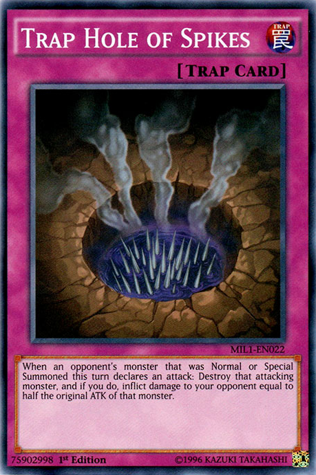 Trap Hole of Spikes [MIL1-EN022] Super Rare | Chromatic Games