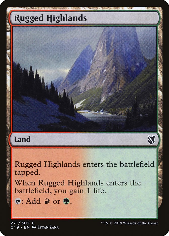 Rugged Highlands [Commander 2019] | Chromatic Games