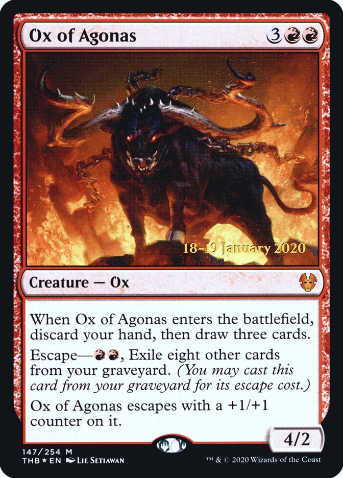 Ox of Agonas [Theros Beyond Death Prerelease Promos] | Chromatic Games