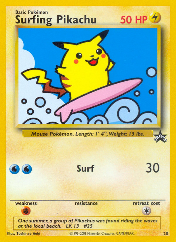 Surfing Pikachu (28) [Wizards of the Coast: Black Star Promos] | Chromatic Games