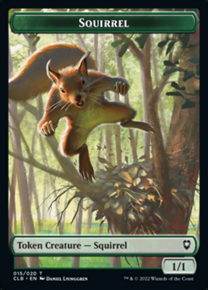 Squirrel Token [Commander Legends: Battle for Baldur's Gate Tokens] | Chromatic Games