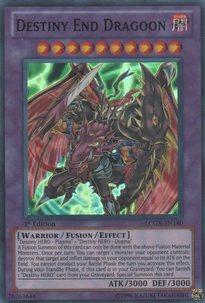 Destiny End Dragoon [LCGX-EN140] Super Rare | Chromatic Games