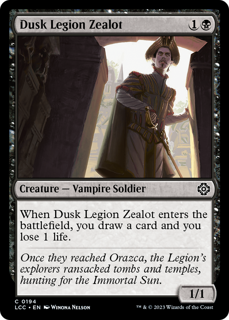 Dusk Legion Zealot [The Lost Caverns of Ixalan Commander] | Chromatic Games