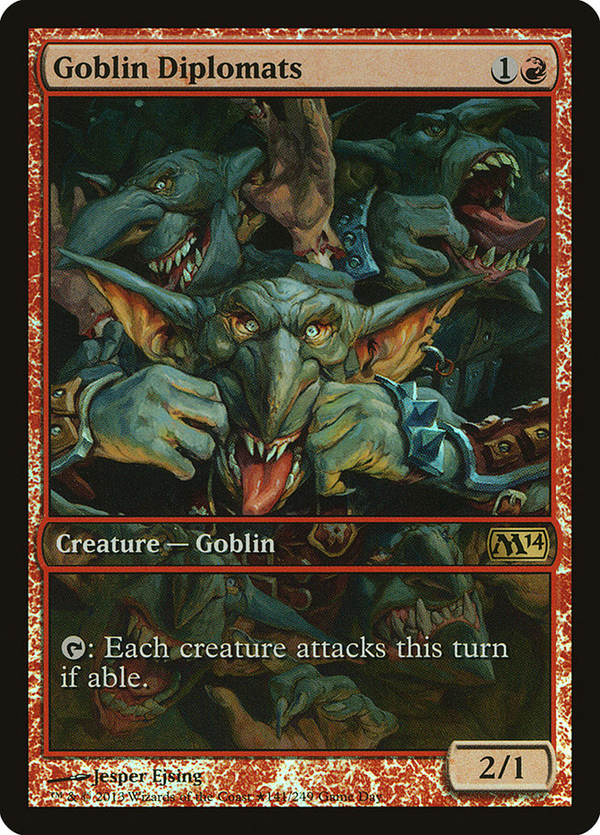 Goblin Diplomats (Game Day) [Magic 2014 Promos] | Chromatic Games