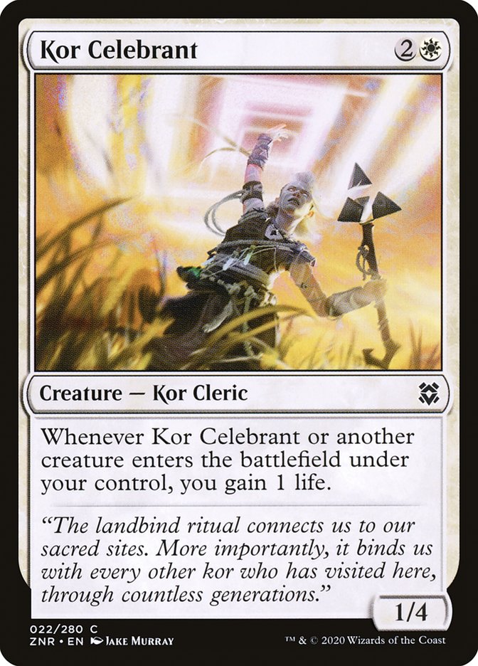 Kor Celebrant [Zendikar Rising] | Chromatic Games