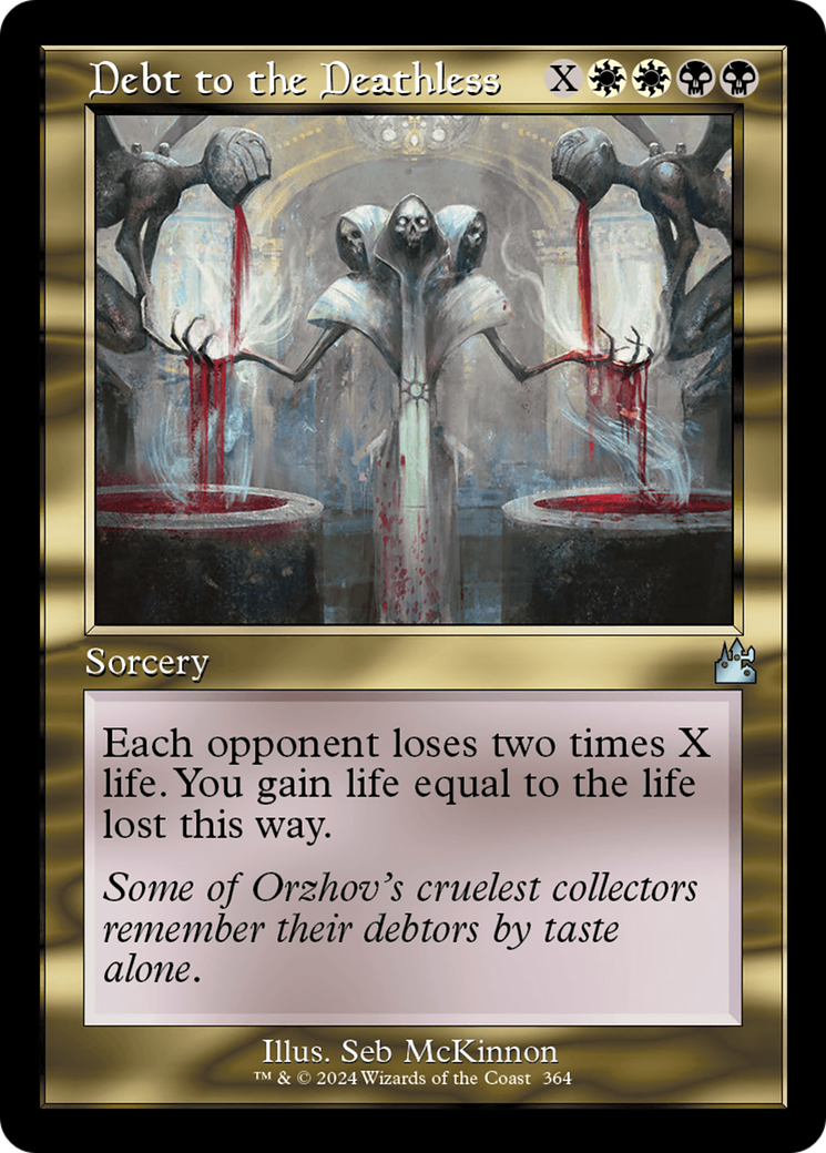 Debt to the Deathless (Retro Frame) [Ravnica Remastered] | Chromatic Games