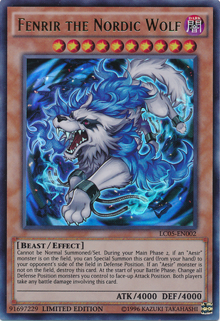 Fenrir the Nordic Wolf [LC05-EN002] Ultra Rare | Chromatic Games