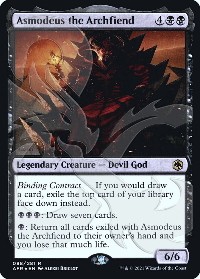 Asmodeus the Archfiend (Ampersand Promo) [Dungeons & Dragons: Adventures in the Forgotten Realms Promos] | Chromatic Games