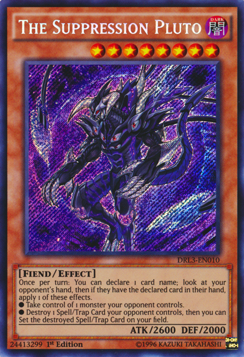 The Suppression Pluto [DRL3-EN010] Secret Rare | Chromatic Games