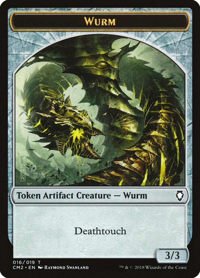 Wurm Token (016/019) [Commander Anthology Volume II Tokens] | Chromatic Games