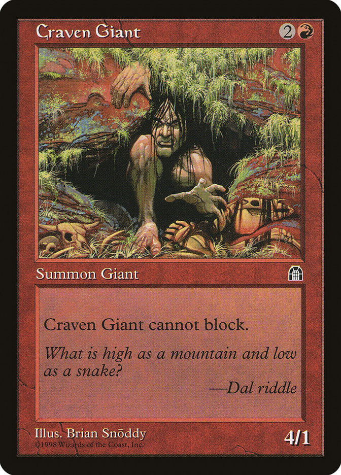 Craven Giant [Stronghold] | Chromatic Games