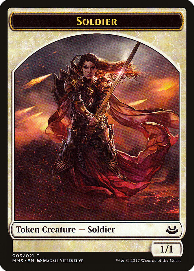 Soldier Token (003/021) [Modern Masters 2017 Tokens] | Chromatic Games