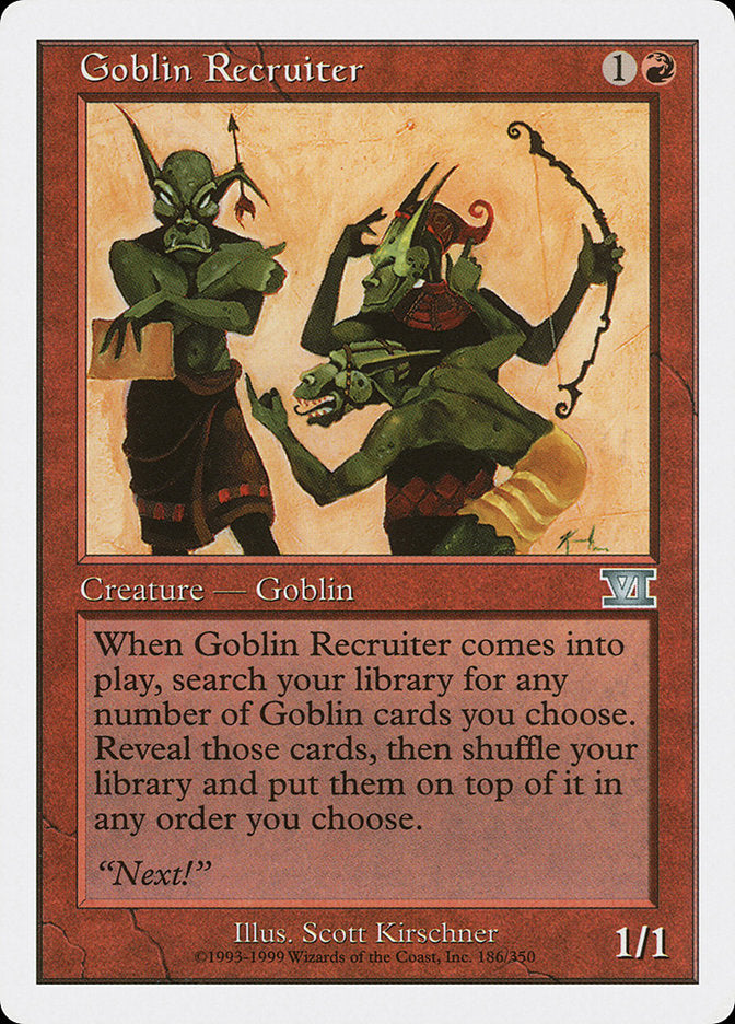 Goblin Recruiter [Classic Sixth Edition] | Chromatic Games