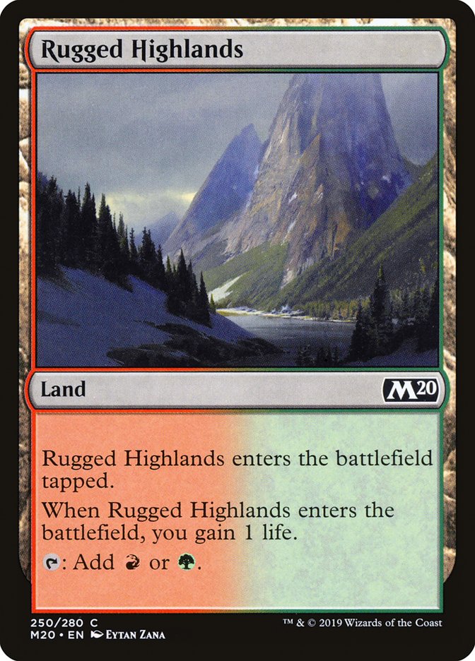 Rugged Highlands [Core Set 2020] | Chromatic Games