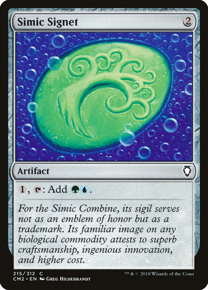 Simic Signet (215/312) [Commander Anthology Volume II] | Chromatic Games