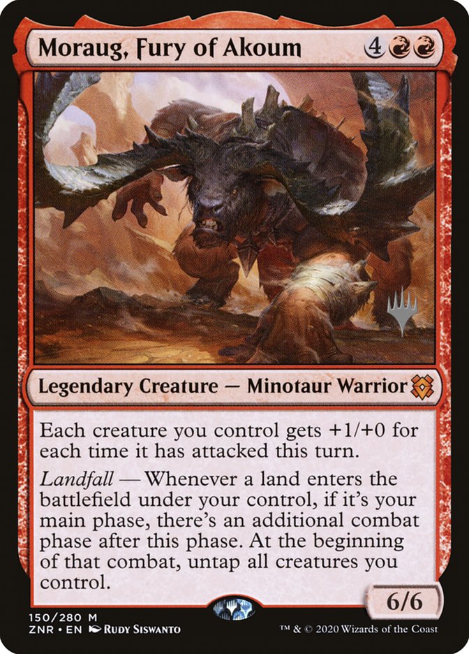 Moraug, Fury of Akoum (Promo Pack) [Zendikar Rising Promos] | Chromatic Games