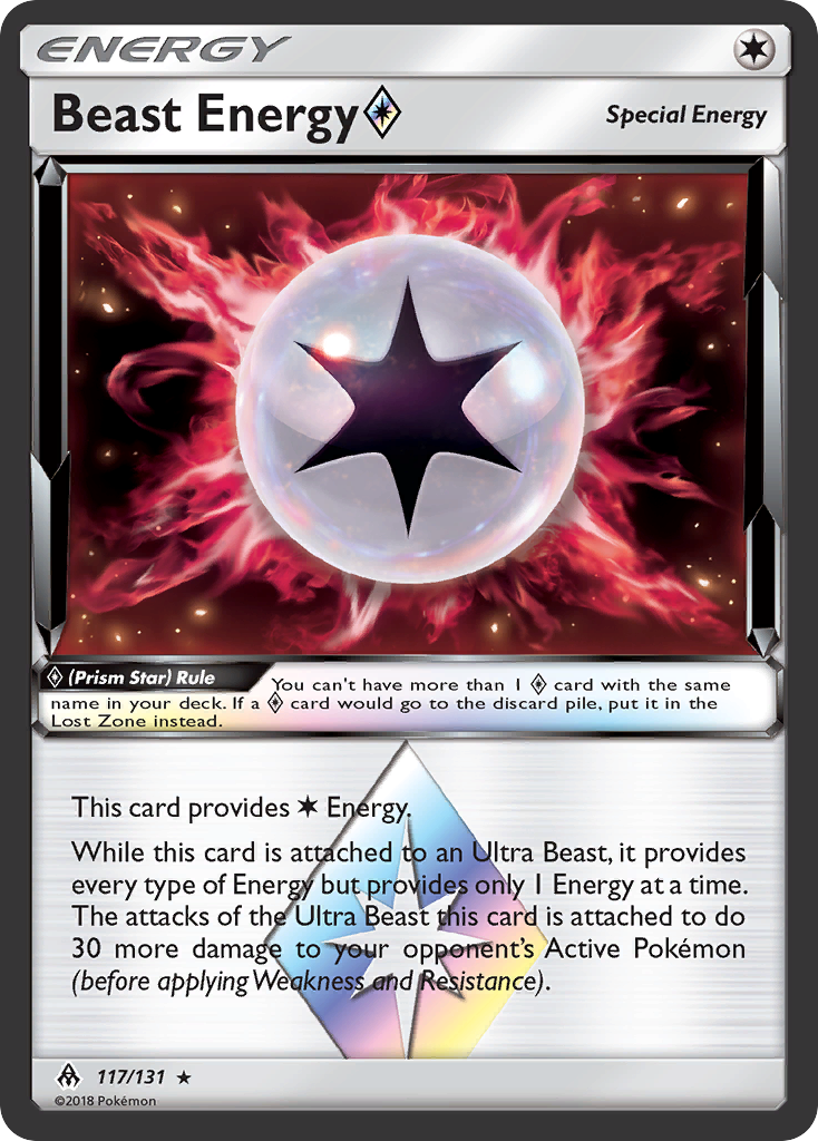 Beast Energy (117/131) (Prism Star) [Sun & Moon: Forbidden Light] | Chromatic Games