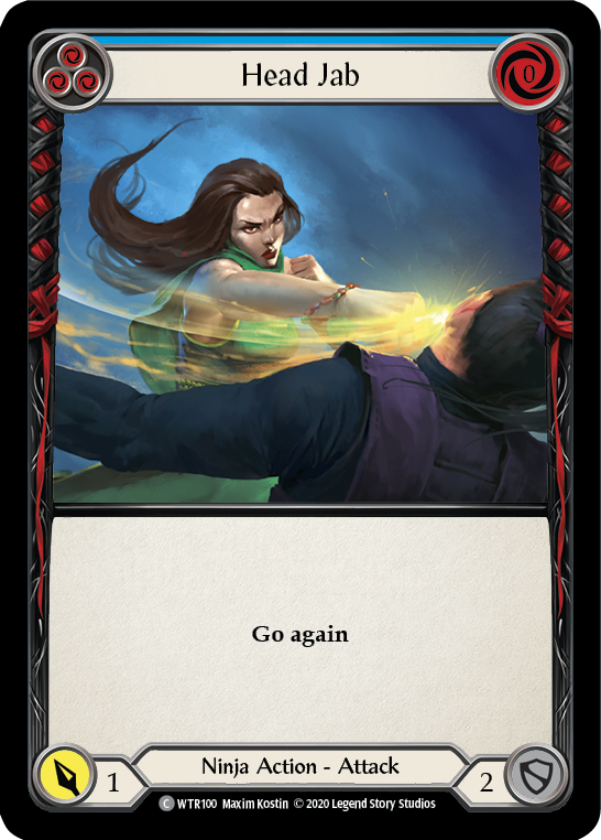 Head Jab (Blue) [U-WTR100] (Welcome to Rathe Unlimited)  Unlimited Rainbow Foil | Chromatic Games