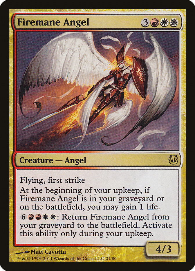 Firemane Angel [Duel Decks: Ajani vs. Nicol Bolas] | Chromatic Games